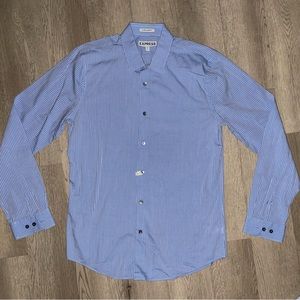 Express Men’s slim fit button down casual shirt